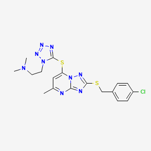 molecular formula C18H20ClN9S2 B611824 WS-383 (free base) CAS No. 2247543-65-1