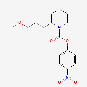 molecular formula C16H22N2O5 B611831 4-Nitrophenyl 2-(3-methoxypropyl)piperidine-1-carboxylate CAS No. 1338575-28-2