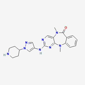 molecular formula C21H24N8O B611853 XMD-17-51 CAS No. 1628614-50-5