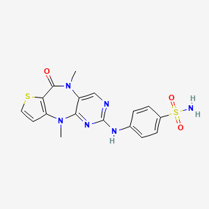 molecular formula C17H16N6O3S2 B611857 Xmu-MP-1 