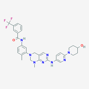 molecular formula C32H33F3N8O2 B611858 Xmu-MP-2 CAS No. 2031152-10-8