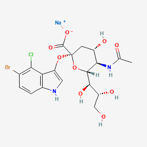 molecular formula C19H22BrClN2NaO9 B611859 X-NeuNAc CAS No. 160369-85-7