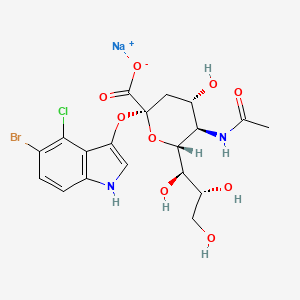 molecular formula C19H21BrClN2NaO9 B611859 X-NeuNAc CAS No. 160369-85-7