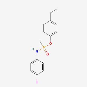 molecular formula C15H17INO2P B6118620 N-[(4-ethylphenoxy)-methylphosphoryl]-4-iodoaniline 