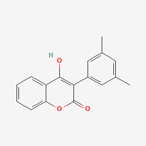 molecular formula C17H14O3 B611866 Xylocoumarol CAS No. 15301-97-0
