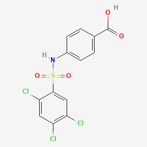 molecular formula C13H8Cl3NO4S B6118712 4-(2,4,5-Trichlorobenzenesulfonamido)benzoic acid 