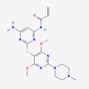 molecular formula C18H24N8O3S B611887 yk5 CAS No. 1268273-23-9