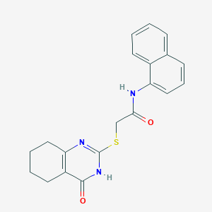 molecular formula C20H19N3O2S B6118903 N-(NAPHTHALEN-1-YL)-2-[(4-OXO-3,4,5,6,7,8-HEXAHYDROQUINAZOLIN-2-YL)SULFANYL]ACETAMIDE 