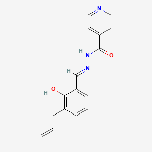 molecular formula C16H15N3O2 B6119004 N'-{(E)-[2-hydroxy-3-(prop-2-en-1-yl)phenyl]methylidene}pyridine-4-carbohydrazide 