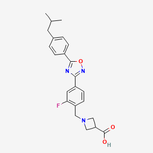 molecular formula C23H24FN3O3 B611906 Icanbelimod CAS No. 1514888-56-2