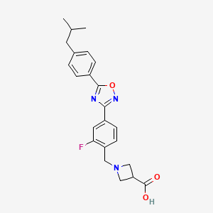 molecular formula C23H24FN3O3 B611906 S1p receptor agonist 1 CAS No. 1514888-56-2