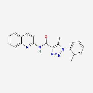 molecular formula C20H17N5O B611908 YW1128 
