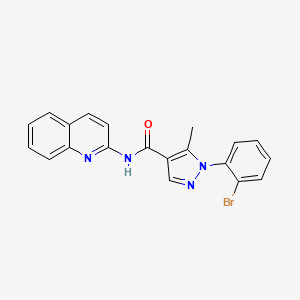 molecular formula C20H15BrN4O B611910 YW2065 