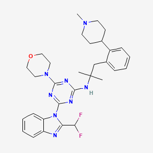 molecular formula C31H38F2N8O B611922 Zandelisib CAS No. 1401436-95-0