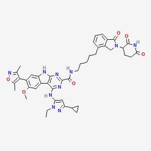 molecular formula C43H46N10O6 B611926 BETd-260 CAS No. 2093388-62-4