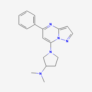 molecular formula C18H21N5 B611945 (R/S)-ZINC-3573 CAS No. 2089389-15-9