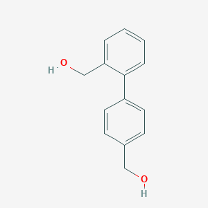 molecular formula C14H14O2 B061195 [1,1'-Biphenyl]-2,4'-diyldimethanol CAS No. 187344-44-1