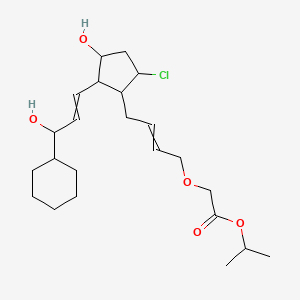 molecular formula C23H37ClO5 B611950 ZK118182 isopropyl ester CAS No. 154927-31-8