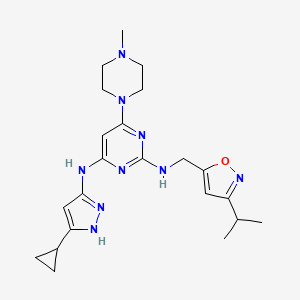 molecular formula C22H31N9O B611969 XL228 CAS No. 898280-07-4
