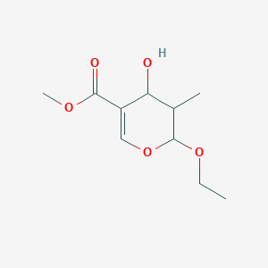 Pent-4-enopyranoside, ethyl 2,4-dideoxy-4-(methoxycarbonyl)-2-methyl-(9CI)