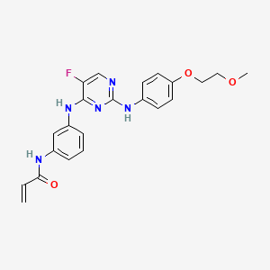 molecular formula C22H22FN5O3 B611974 Spebrutinib CAS No. 1202757-89-8