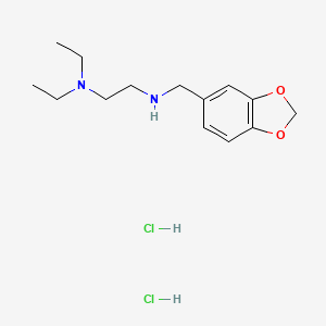 molecular formula C14H24Cl2N2O2 B6119764 N-(1,3-benzodioxol-5-ylmethyl)-N',N'-diethylethane-1,2-diamine;dihydrochloride 