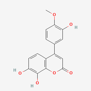 molecular formula C16H12O6 B611982 7,8-Dihydroxy-4-(3-hydroxy-4-methoxyphenyl)chromen-2-one CAS No. 1267949-42-7