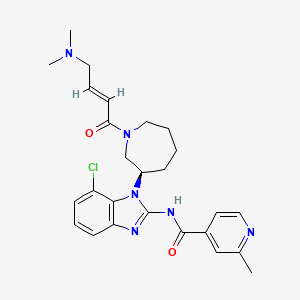 molecular formula C26H31ClN6O2 B611988 Nazartinib CAS No. 1508250-71-2