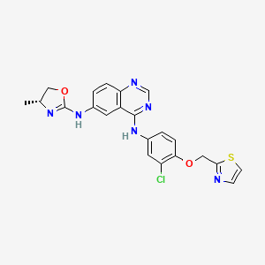 molecular formula C22H19ClN6O2S B611995 Varlitinib CAS No. 845272-21-1