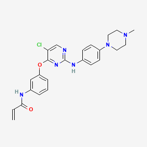 molecular formula C24H25ClN6O2 B611996 WZ-3146 CAS No. 1214265-56-1