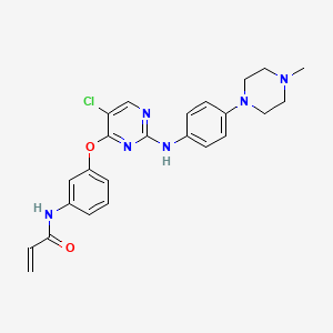 N-(3-((5-chloro-2-((4-(4-methylpiperazin-1-yl)phenyl)amino)pyrimidin-4-yl)oxy)phenyl)acrylamide