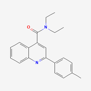 molecular formula C21H22N2O B6120023 N,N-diethyl-2-(4-methylphenyl)quinoline-4-carboxamide 