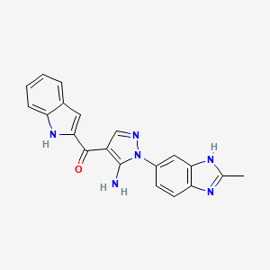 molecular formula C20H16N6O B612006 Zoligratinib CAS No. 1265229-25-1