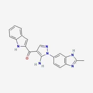 molecular formula C20H16N6O B612006 Debio-1347 CAS No. 1265229-25-1