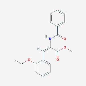 molecular formula C19H19NO4 B6120098 methyl (E)-2-benzamido-3-(2-ethoxyphenyl)prop-2-enoate 