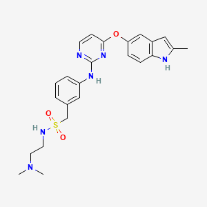 molecular formula C24H28N6O3S B612014 Surufatinib CAS No. 1308672-74-3