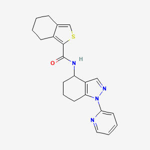 molecular formula C21H22N4OS B6120257 N-(1-pyridin-2-yl-4,5,6,7-tetrahydroindazol-4-yl)-4,5,6,7-tetrahydro-2-benzothiophene-1-carboxamide 