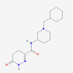molecular formula C17H28N4O2 B6120275 N-[1-(cyclohexylmethyl)piperidin-3-yl]-6-oxo-4,5-dihydro-1H-pyridazine-3-carboxamide 