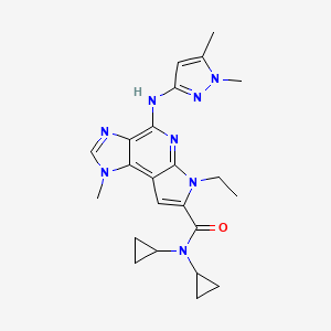 molecular formula C23H28N8O B612035 Bms-911543 CAS No. 1271022-90-2