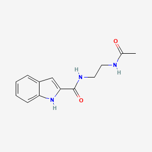 molecular formula C13H15N3O2 B6120372 N-(2-acetamidoethyl)-1H-indole-2-carboxamide 