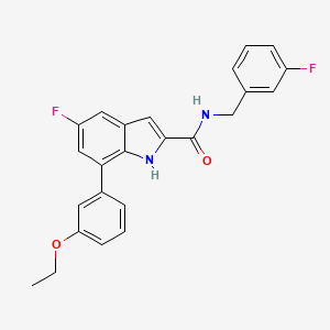 molecular formula C24H20F2N2O2 B612044 KX1-141 
