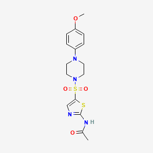 molecular formula C16H20N4O4S2 B6120743 N-[5-[4-(4-methoxyphenyl)piperazin-1-yl]sulfonyl-1,3-thiazol-2-yl]acetamide 