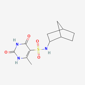 molecular formula C12H17N3O4S B6120766 N-{BICYCLO[2.2.1]HEPTAN-2-YL}-2-HYDROXY-4-METHYL-6-OXO-1,6-DIHYDROPYRIMIDINE-5-SULFONAMIDE 