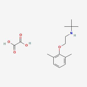 molecular formula C16H25NO5 B6120784 N-[2-(2,6-dimethylphenoxy)ethyl]-2-methylpropan-2-amine;oxalic acid 