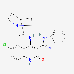 molecular formula C23H22ClN5O B612081 Chir-124 CAS No. 405168-58-3