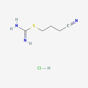 molecular formula C5H10ClN3S B612082 4-Isothioureidobutyronitrile hydrochloride CAS No. 66592-89-0
