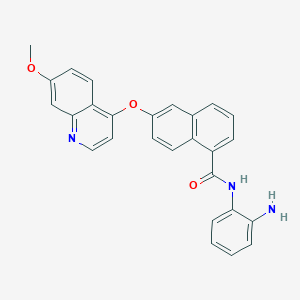 molecular formula C27H21N3O3 B612102 Ibcasertib CAS No. 1256349-48-0