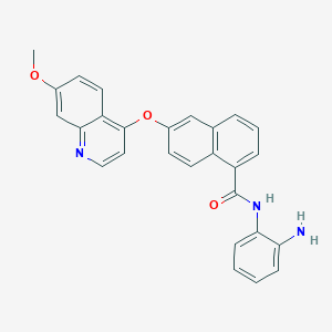molecular formula C27H21N3O3 B612102 Chiauranib CAS No. 1256349-48-0