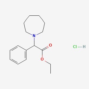 molecular formula C16H24ClNO2 B6121039 Ethyl 2-(azepan-1-yl)-2-phenylacetate;hydrochloride 