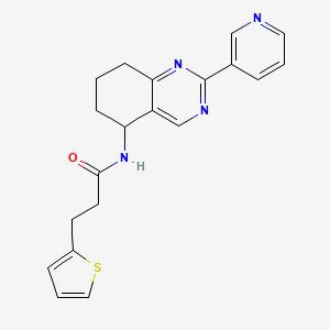 molecular formula C20H20N4OS B6121302 N-(2-pyridin-3-yl-5,6,7,8-tetrahydroquinazolin-5-yl)-3-thiophen-2-ylpropanamide 